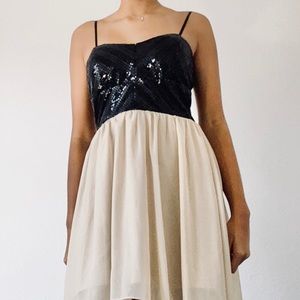 Windsor: Black& Cream dress